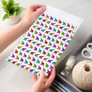 Cool Animal Watercolor Pattern - Elephant 8 Envelope Mailers