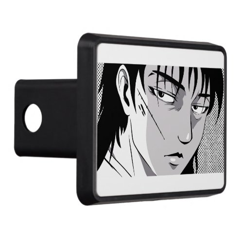 Cool anime boy face design hitch cover
