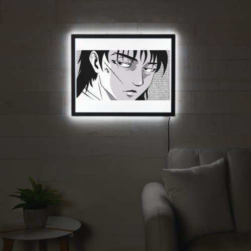 Cool anime boy face design LED sign