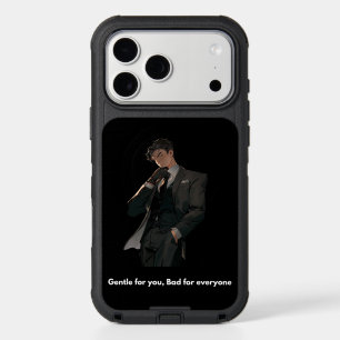 Cool Anime Man in Suit Phone Case Art