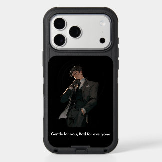 Cool Anime Man in Suit Phone Case Art