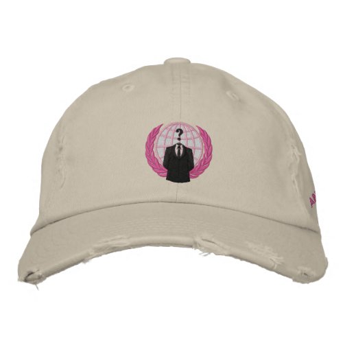 Cool Anonymous Logo Embroidered Cap