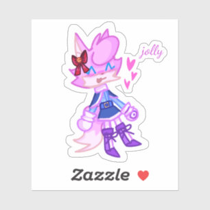 Cool Anthro Animal Version 2 Laptop Sticker