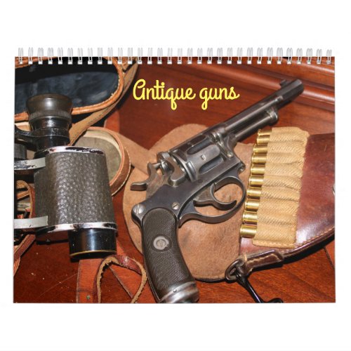 Cool antique guns calendar