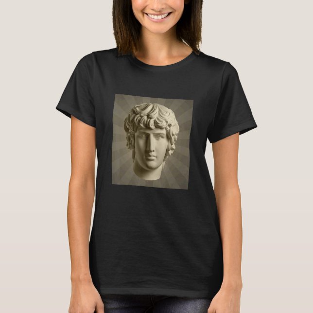 Cool Apollo Plaster Statue Illustration Graphic Ar T-Shirt (Front)