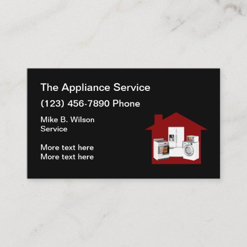 Cool Appliance Service Business Card