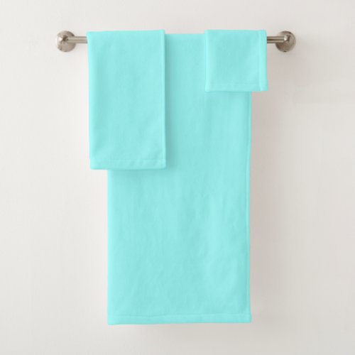 Cool Aqua 3 Piece Bath Towel Set