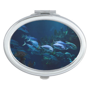 Cool Aquarium Fish Dark Water Compact Mirror