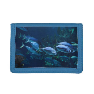 Cool Aquarium Fish Dark Water Tri-fold Wallet