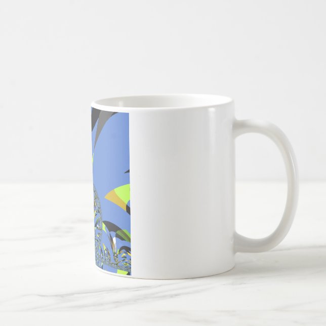 Cool Arches with Fractal Spheres Art Design Coffee Mug (Right)