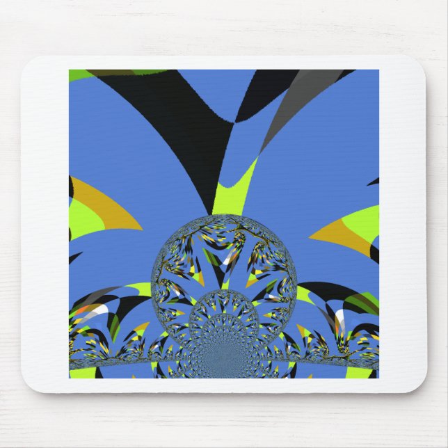 Cool Arches with Fractal Spheres Art Design Mouse Pad (Front)