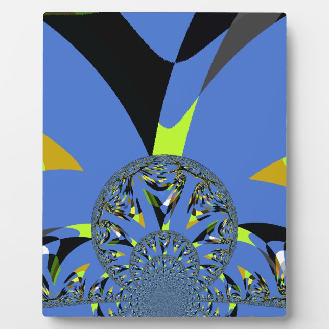 Cool Arches with Fractal Spheres Art Design Plaque (Front)