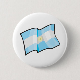 Cool Argentina Flag Button