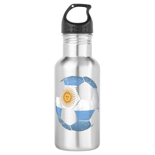 Cool Argentina Soccer Ball Flag Jersey Shirt Argen Stainless Steel Water Bottle