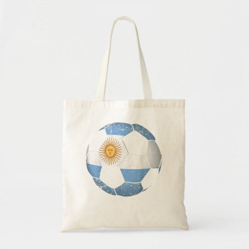 Cool Argentina Soccer Ball Flag Jersey Shirt Argen Tote Bag