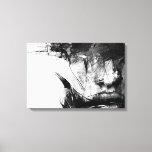 Cool Art Abstract Black White Face Woman Canvas Print at Zazzle