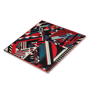 Cool art deco style ceramic tile 