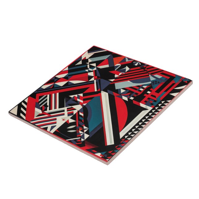 Cool art deco style ceramic tile  (Side)