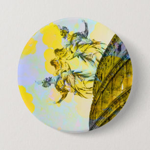 Cool art of Rome elements in trendy way Button