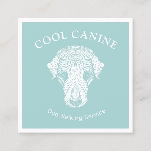 Cool Artistic Dog Walking Walker  Business Card