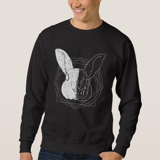 Cool Artistic Rabbit Sweatshirt (Front)