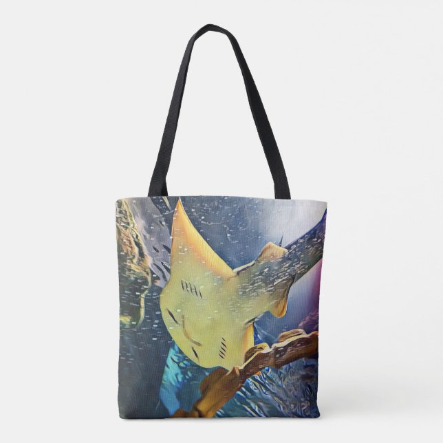 Cool Artistic Underside of Stingray Tote Bag (Back)