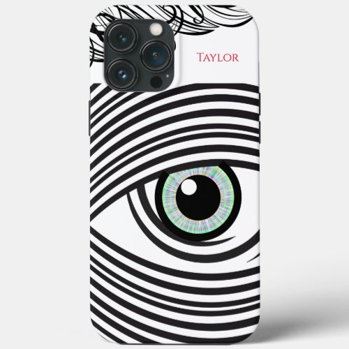 Cool  Artsy Artsy Abstract Eye Personalized Case_ iPhone 13 Pro Max Case
