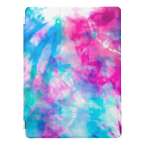 Cool Artsy Girly Purple Pink Blue Tie Dye Pattern iPad Pro Cover