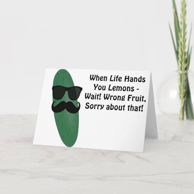 Cool As A Cucumber Card (Front)