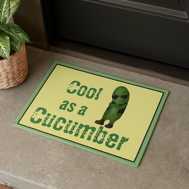 Cool As A Cucumber Funny Doormat (Creator Uploaded)