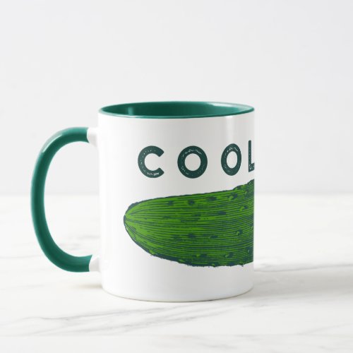 Cool As a Cucumber Funny Vegetable Mug