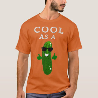 Cool As A Cucumber Kids Funny Cute Idiom Dude Thum T-Shirt