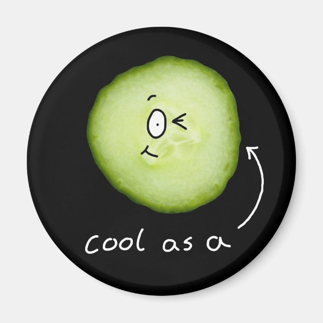 cool as a cucumber magnet (Front)