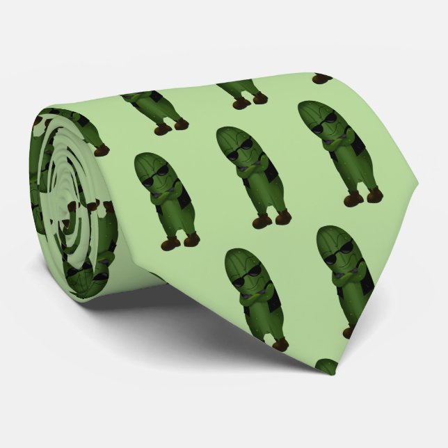 Cool As A Cucumber Neck Tie (Rolled)