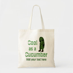 Cool As A Cucumber Personalized Tote Bag