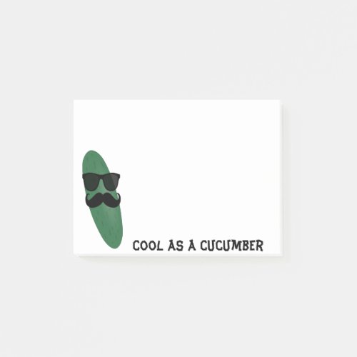Cool As A Cucumber Post It Notes
