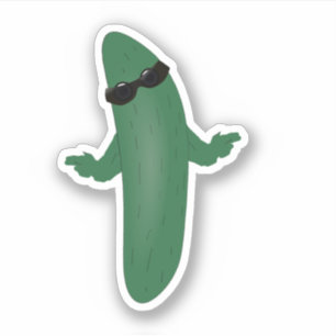 Cool as a Cucumber Sticker