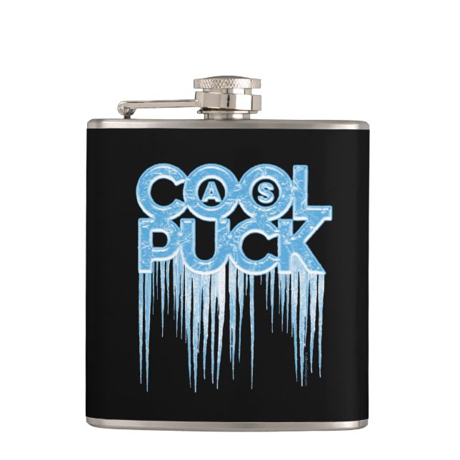 Cool As Puck Flask (Front)