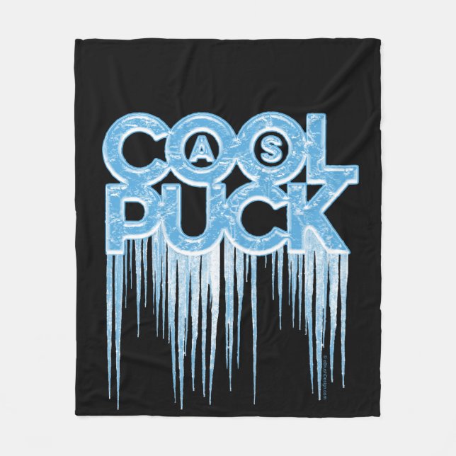 Cool As Puck Fleece Blanket (Front)