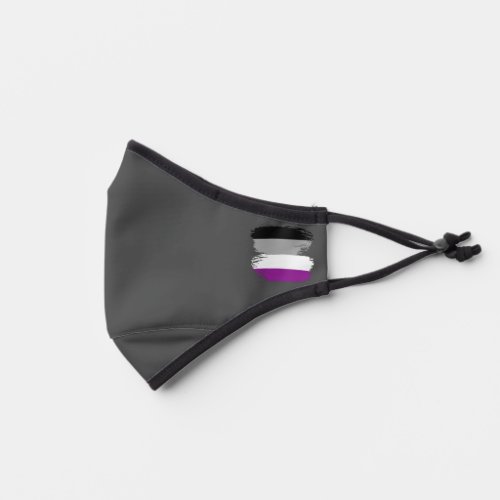 Cool Asexual Pride Flag Horizontal Stripes Striped Premium Face Mask