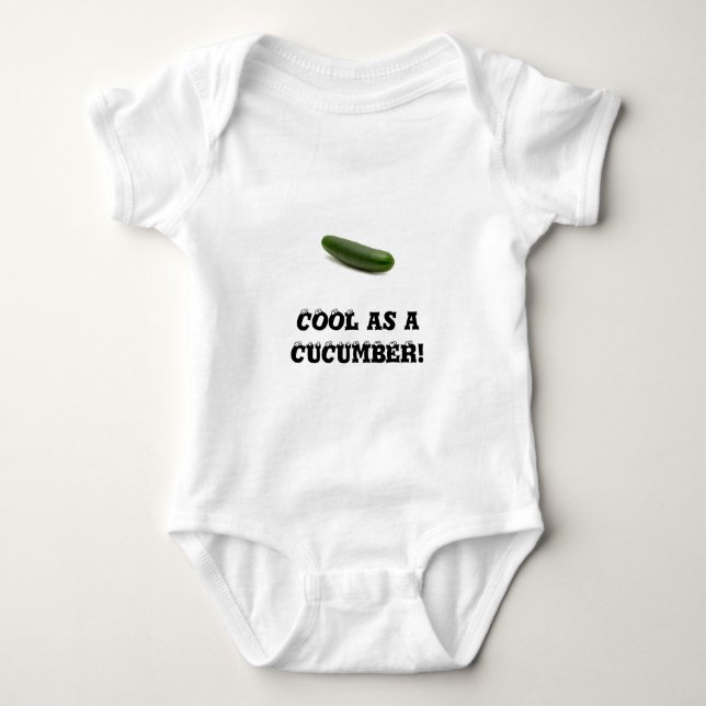 Cool ash a cucumber baby bodysuit (Front)