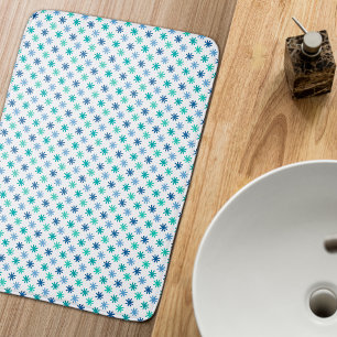 Cool AsteriskS - Ocean Colors Bath Mat