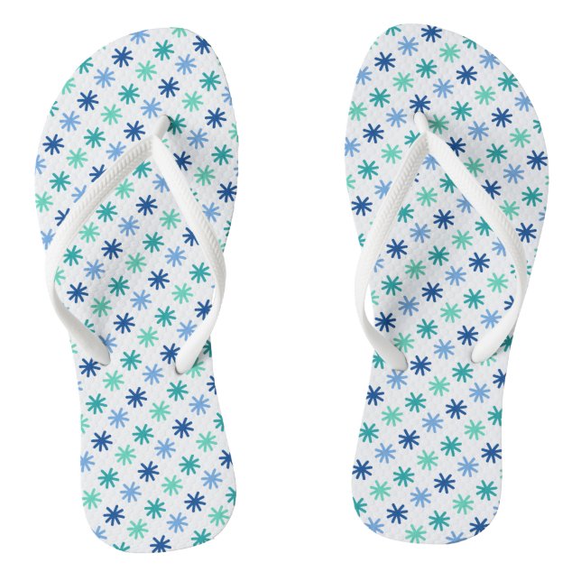 Cool asteriskS - Ocean Colors Pair of Flip Flops (Footbed)