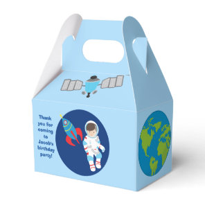Cool Astronaut Rocket Ship Outer Space Boys Party Favor Boxes