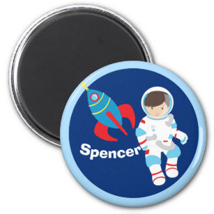 Cool Astronaut Rocket Ship Outer Space Magnet