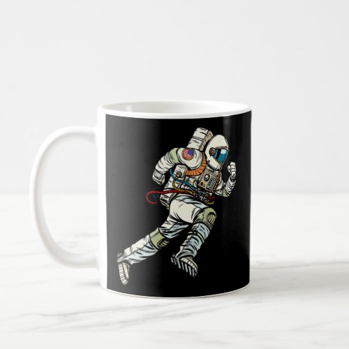Cool Astronaut Running  Graphic Tees  Cool Design Coffee Mug