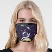 Cool Astronaut Space Man Exploring Outer Space Face Mask (Worn Her)