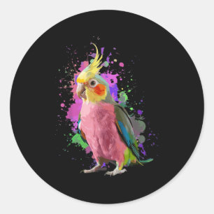 Cool Atiel Art For Men Women Parrot Bird Atiel Lov Classic Round Sticker