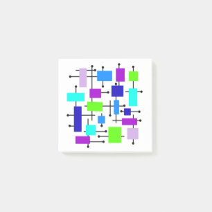 Cool Atomic Rectangles Post-it Notes