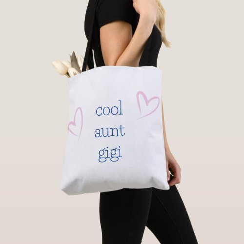 Cool Aunt Best Aunt New Aunt Personalized Tote Bag